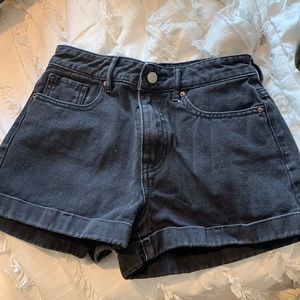 Pacsun black mom shorts high rise